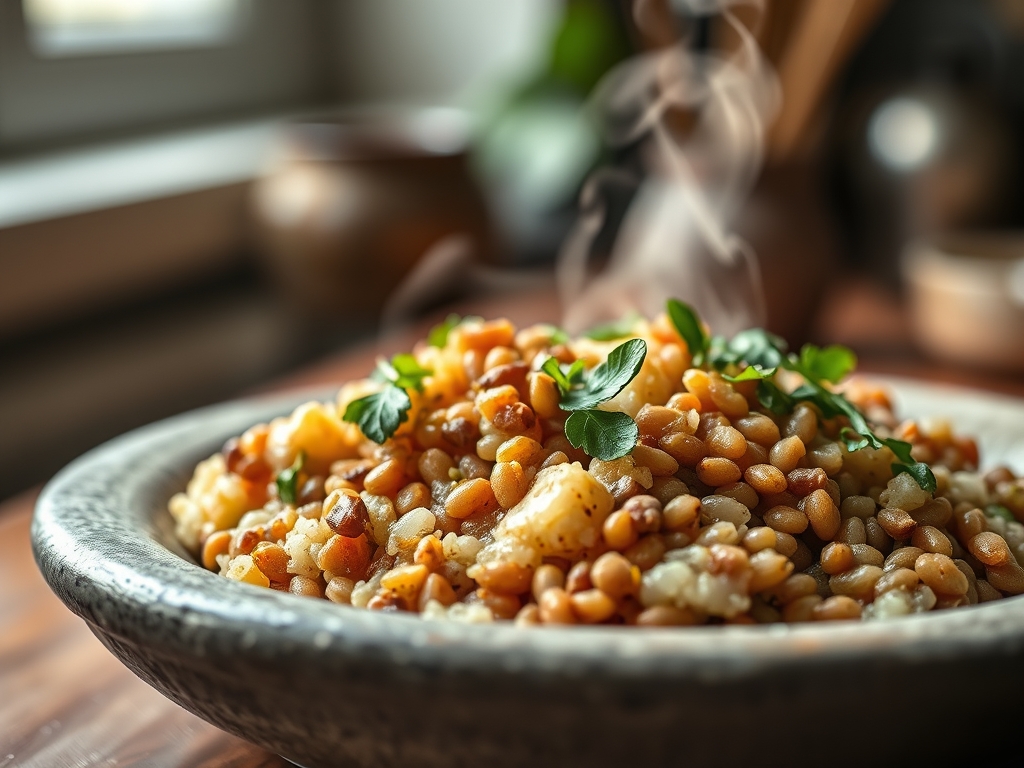 Rice Cooker Lentils