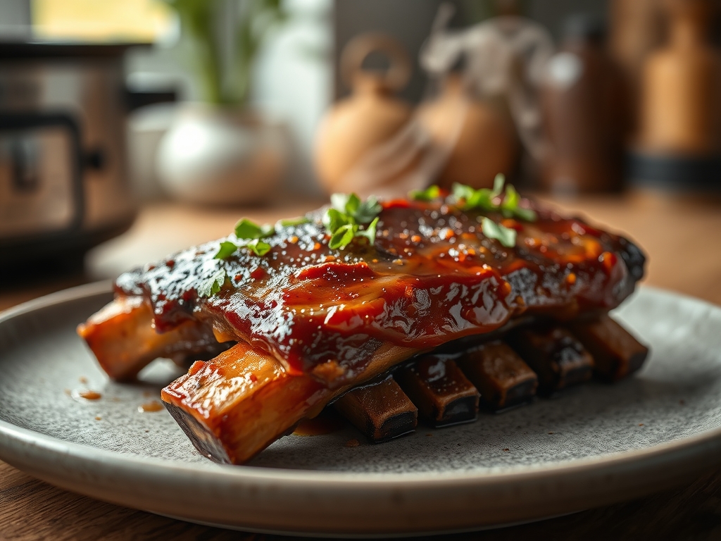Slow Cooker BBQ Ribs