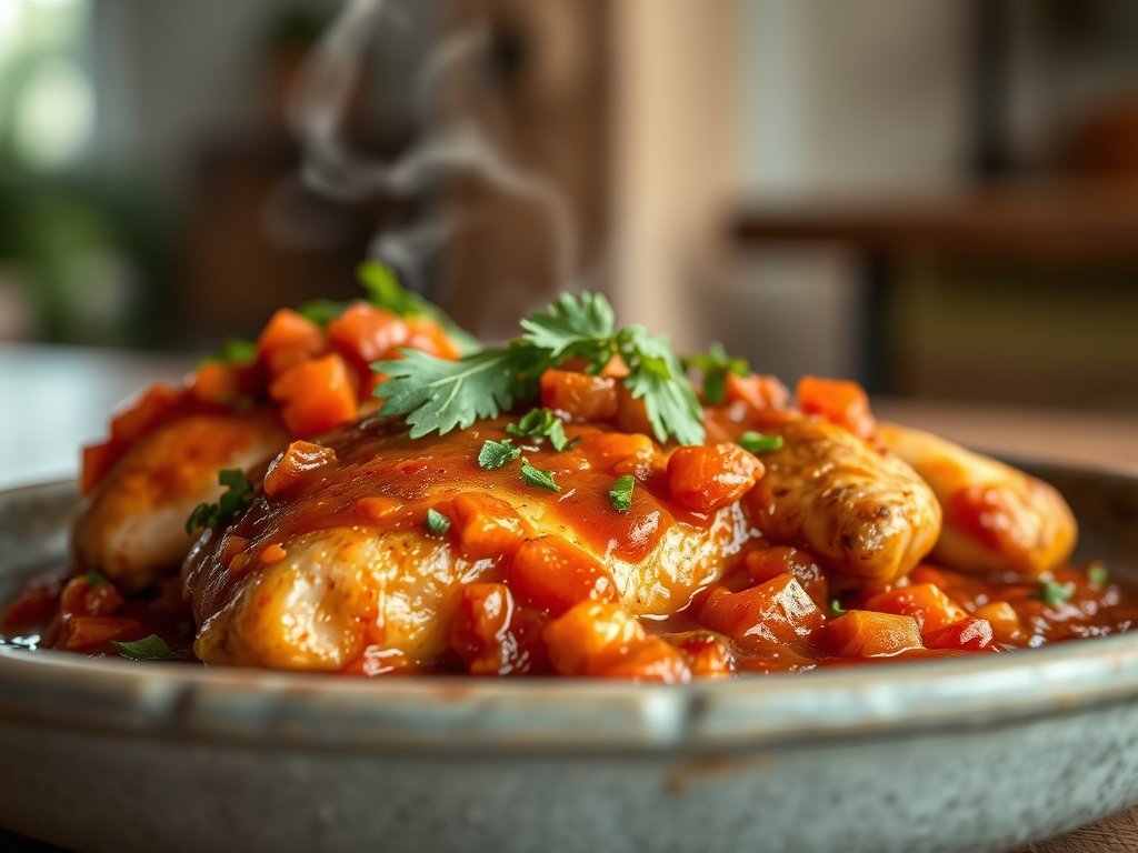 Slow Cooker Salsa Chicken