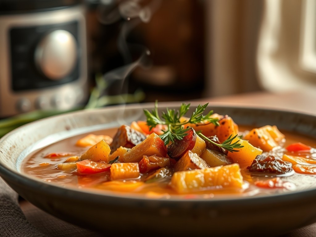 Slow Cooker Vegetable Soup